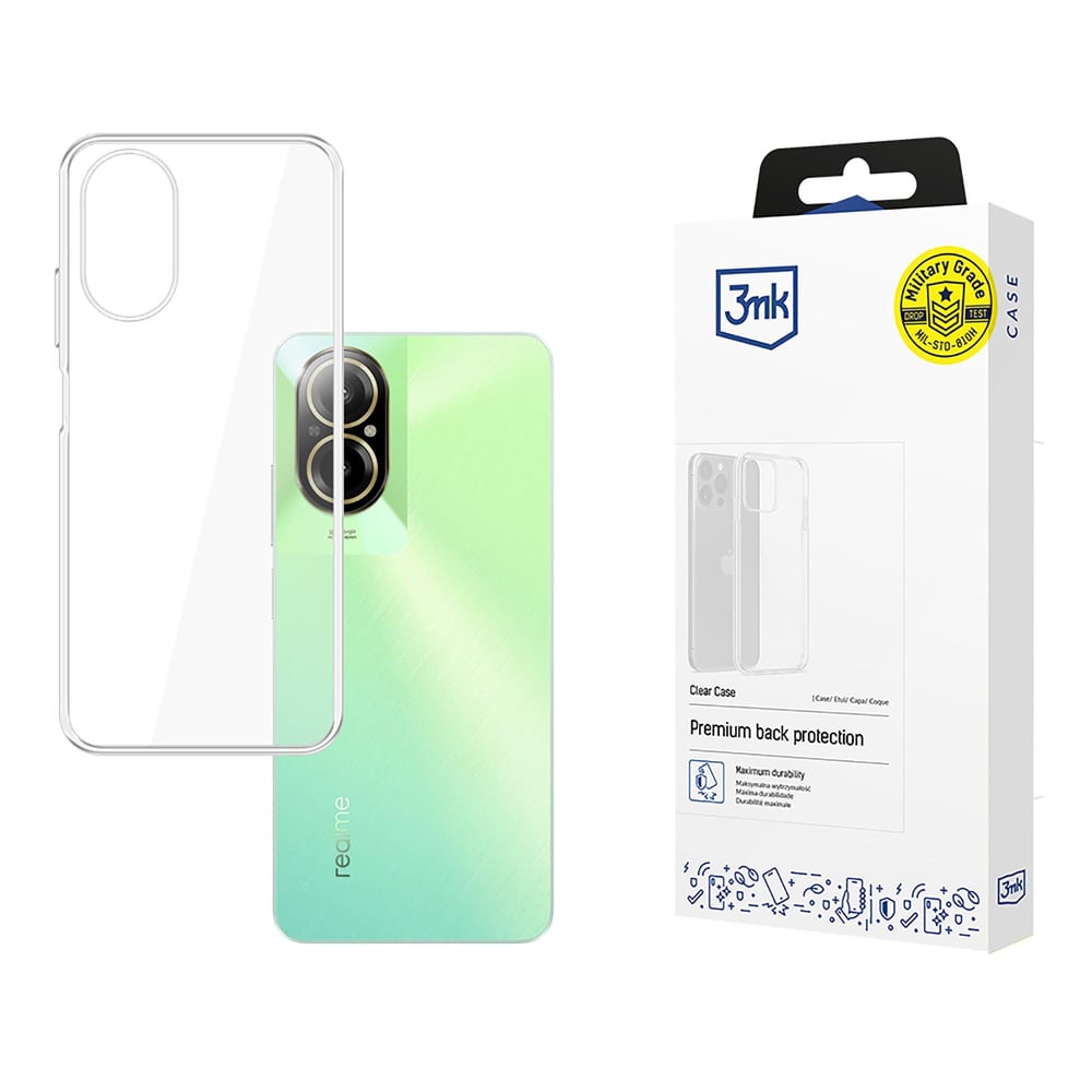 3MK Clear Back Cover Πλαστικό Διάφανο (Realme C67)