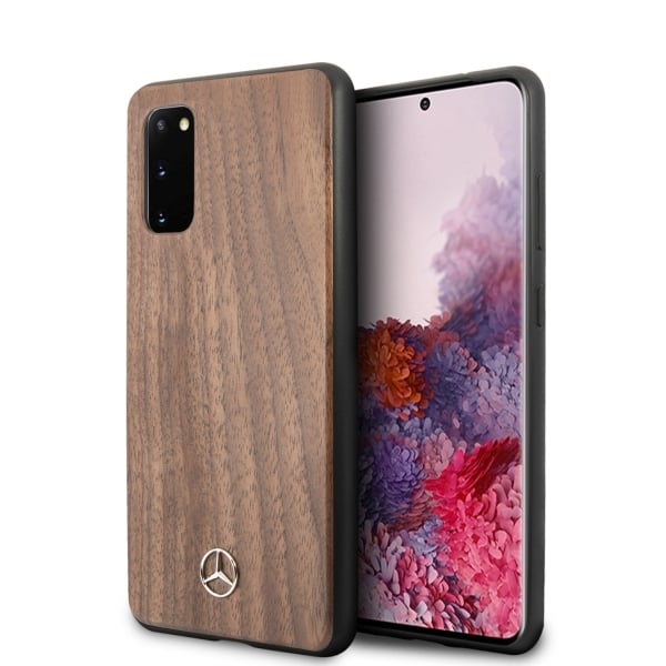 Mercedes-Benz Wood Cover Back Cover Ξύλινο Καφέ (Galaxy S20)