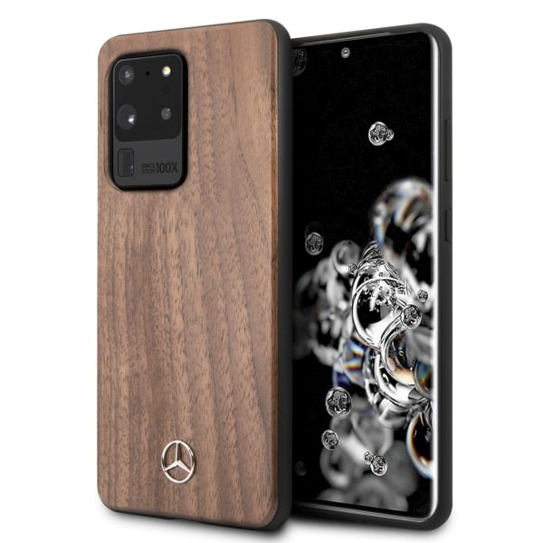 Mercedes-Benz Wood Cover Back Cover Ξύλινο Καφέ (Galaxy S20 Ultra)