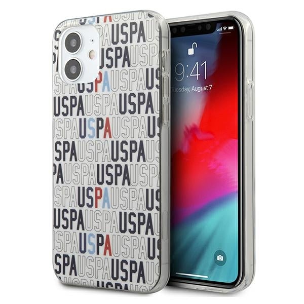 U.S. Polo Assn. Logo Mania Collection Back Cover Σιλικόνης Λευκό (iPhone 12 mini)