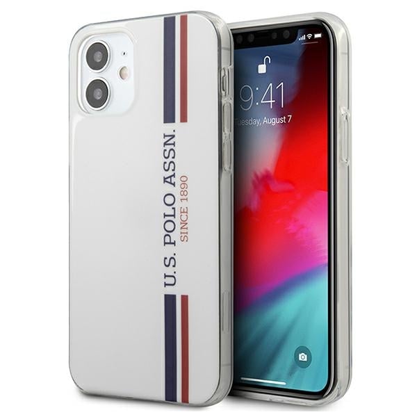 U.S. Polo Assn. Tricolor Back Cover Πλαστικό Λευκό (iPhone 12 mini)