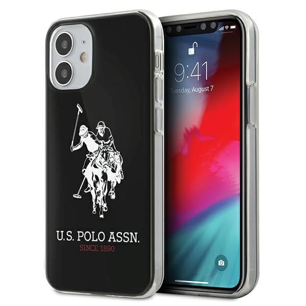 U.S. Polo Assn. Original Faceplate Back Cover Πλαστικό Μαύρο (iPhone 12 mini)