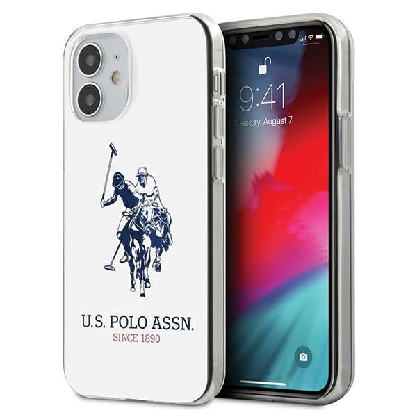 U.S. Polo Assn. Shiny Big Logo Back Cover Σιλικόνης Λευκό (iPhone 12 mini)