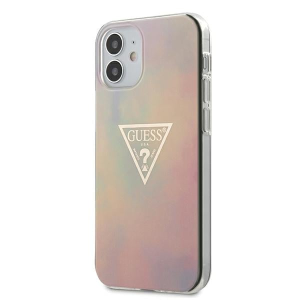 Guess Tie & Dye Back Cover Πλαστικό Ροζ (iPhone 12 mini)