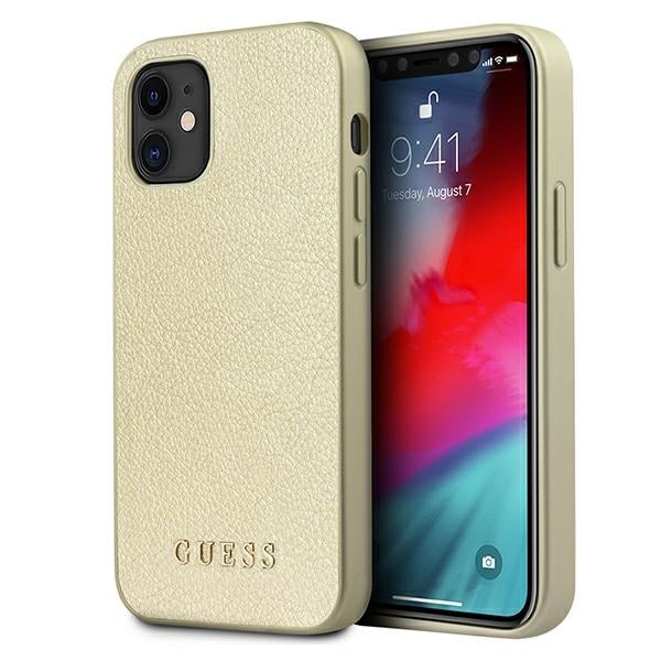 Guess Iridescent Back Cover Πλαστικό Χρυσό (iPhone 12 mini)