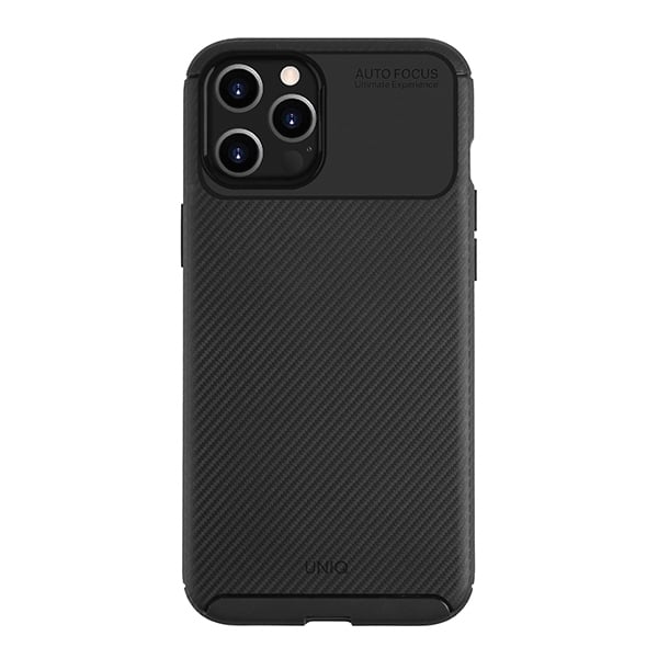 Uniq Hexa Back Cover Πλαστικό Μαύρο (iPhone 12 Pro Max)
