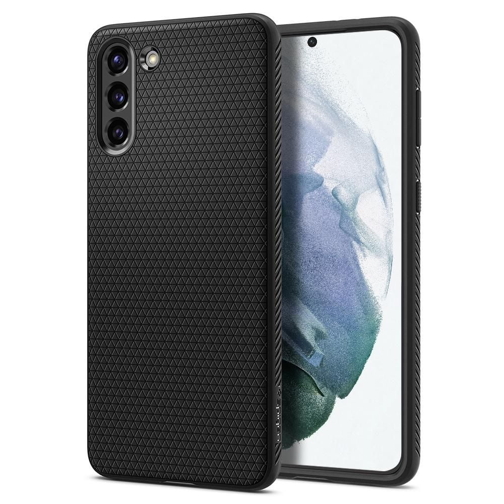 Spigen Liquid Air Back Cover Σιλικόνης Μαύρο (Galaxy S21 5G)