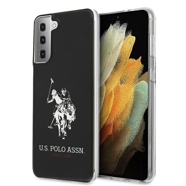 U.S. Polo Assn. Shiny Big Logo Back Cover Πλαστικό Μαύρο (Galaxy S21+ 5G)