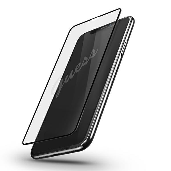 Guess Invisible Logo Full Face Tempered Glass (iPhone 12 Pro Max)