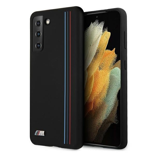 BMW Stripes M Collection Back Cover Σιλικόνης Μαύρο (Galaxy S21+ 5G)