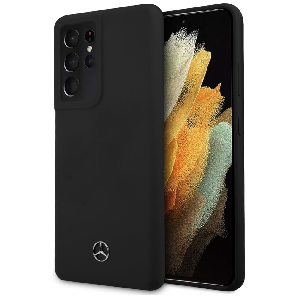 Mercedes-Benz Silicone Line Back Cover Σιλικόνης Μαύρο (Galaxy S21 Ultra 5G)