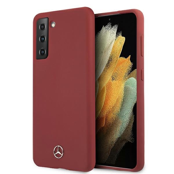 Mercedes-Benz Silicone Line Back Cover Σιλικόνης Κόκκινο (Galaxy S21+ 5G)
