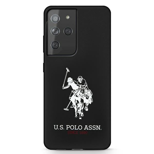 U.S. Polo Assn. Silicone Logo Back Cover Σιλικόνης Μαύρο (Galaxy S21 Ultra 5G)