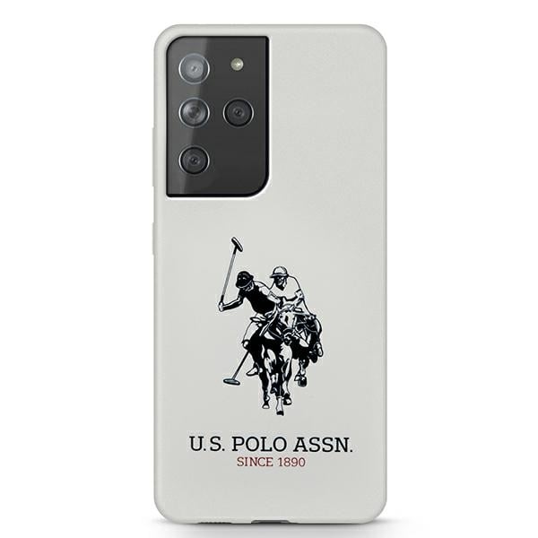 U.S. Polo Assn. Silicone Logo Back Cover Σιλικόνης Λευκό (Galaxy S21 Ultra 5G)