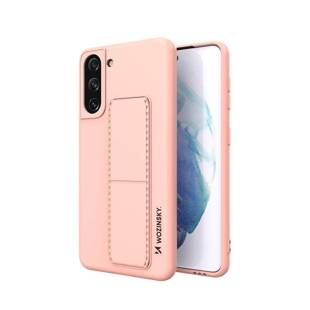 Wozinsky Kickstand Flexible Back Cover Σιλικόνης Ροζ (Galaxy S21+ 5G)