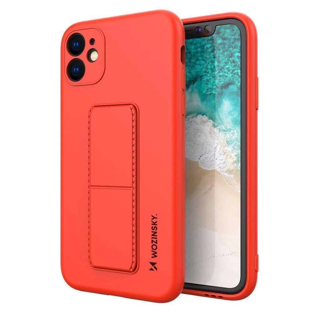 Wozinsky Kickstand Flexible Back Cover Σιλικόνης Κόκκινο (Redmi Note 9)