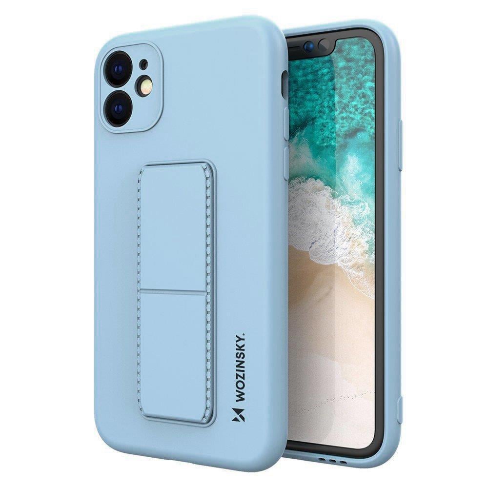 Wozinsky Kickstand Flexible Back Cover Σιλικόνης Light Blue (Redmi Note 9)