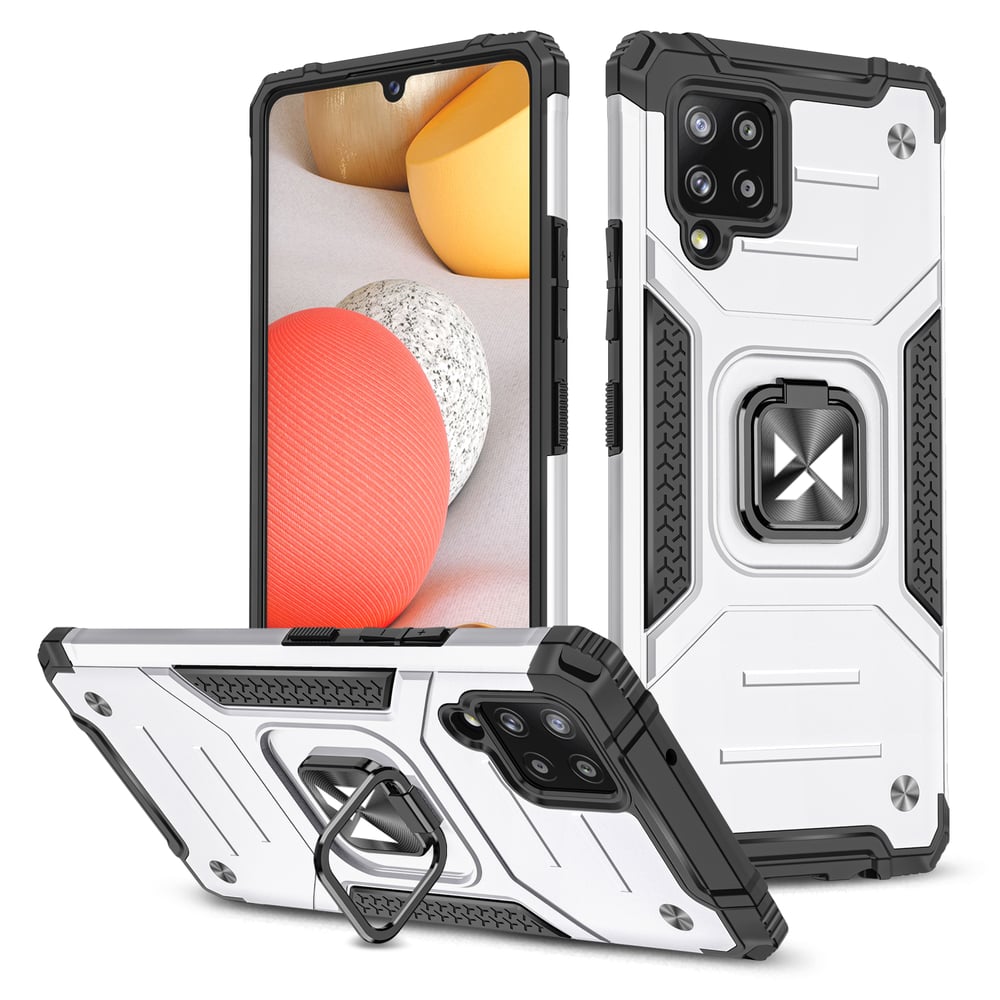 Wozinsky Ring Armor Back Cover Πλαστικό / Σιλικόνης Γκρι (Galaxy A42)