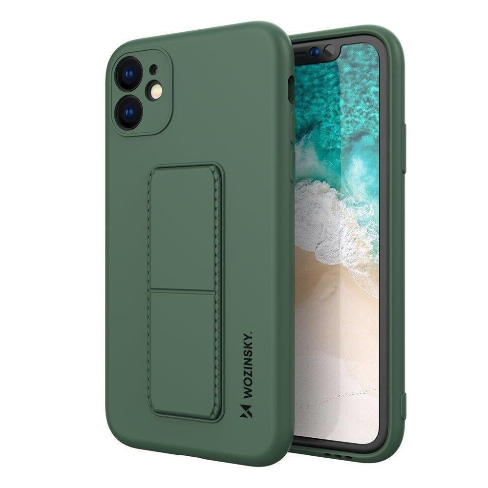 Wozinsky Kickstand Back Cover Σιλικόνης Dark Green (Galaxy A72)