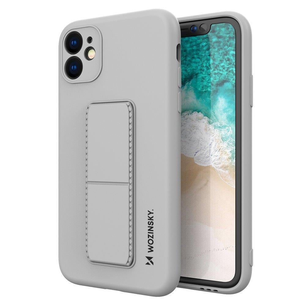 Wozinsky Kickstand Back Cover Σιλικόνης Γκρι (Galaxy A22 4G)
