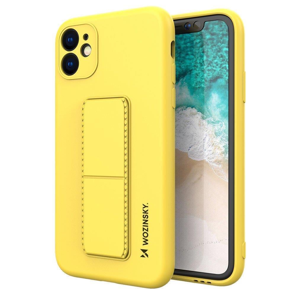 Wozinsky Kickstand Back Cover Σιλικόνης Κίτρινο (Galaxy A22 4G)