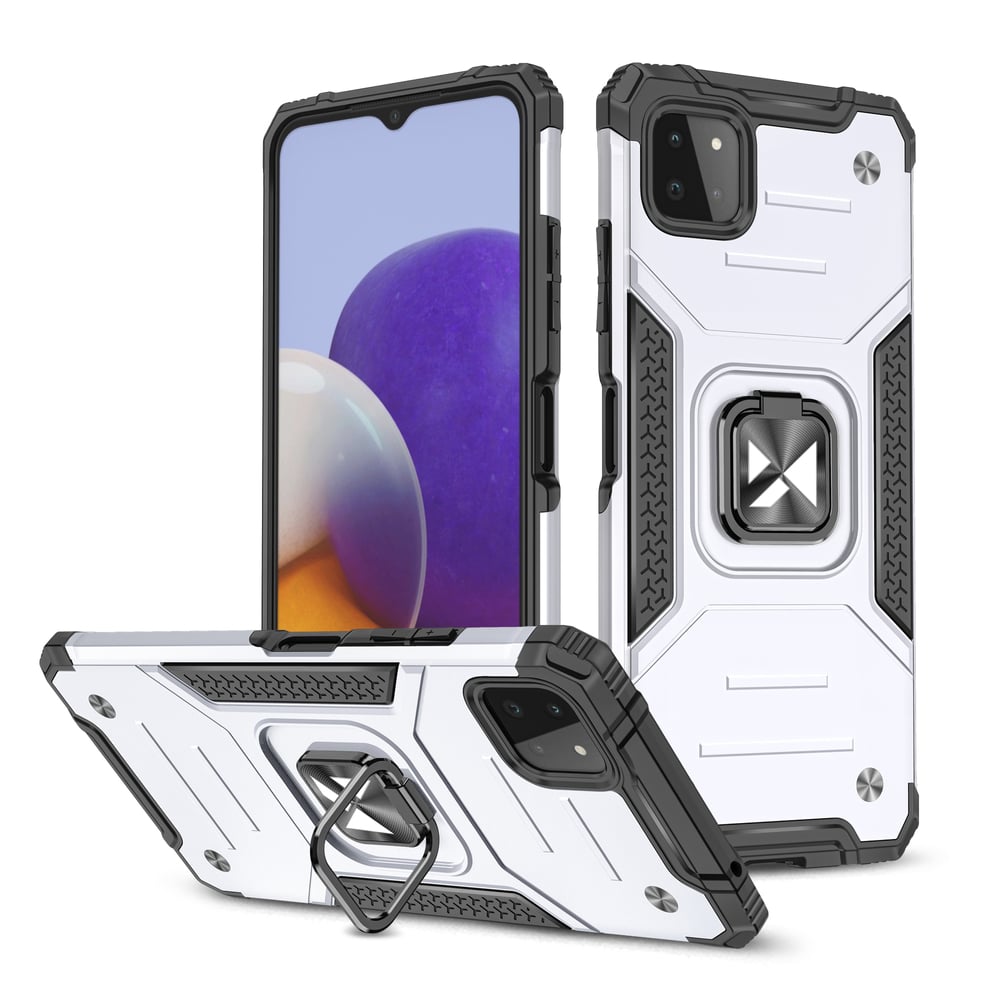 Wozinsky Ring Armor Back Cover Πλαστικό / Σιλικόνης Γκρι (Galaxy A22 4G)