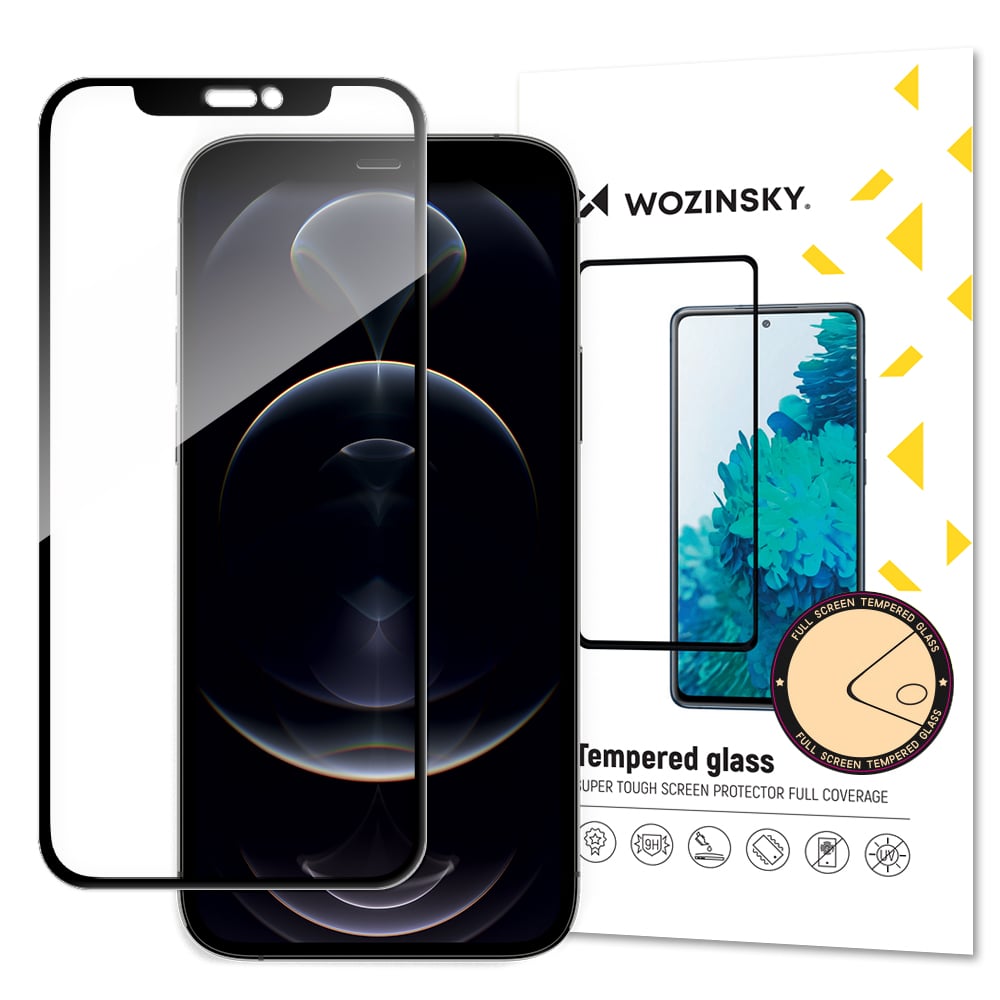 Wozinsky 0.3mm Full Glue Full Face Tempered Glass (Apple iPhone 13 Pro Max, Apple iPhone 14 Pro Max)