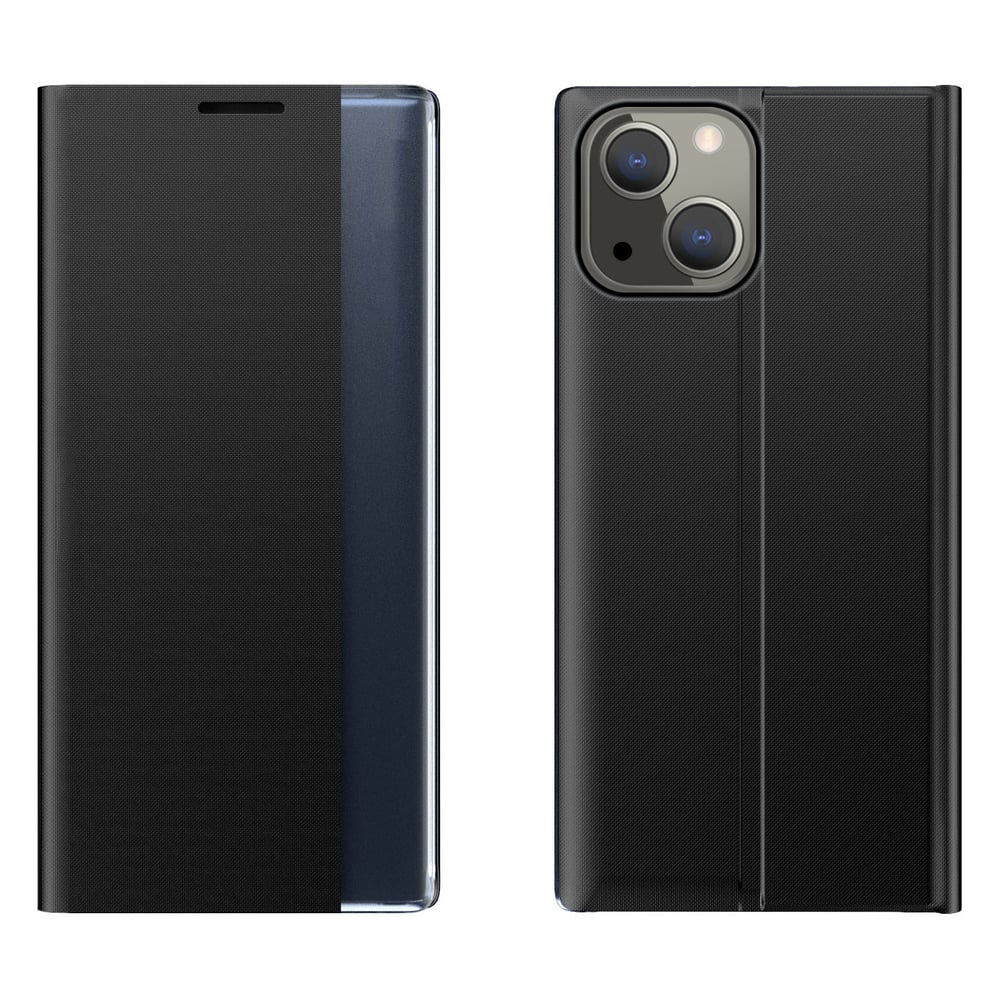 Hurtel Sleep Book Δερματίνης / Πλαστικό Μαύρο (iPhone 13 mini)