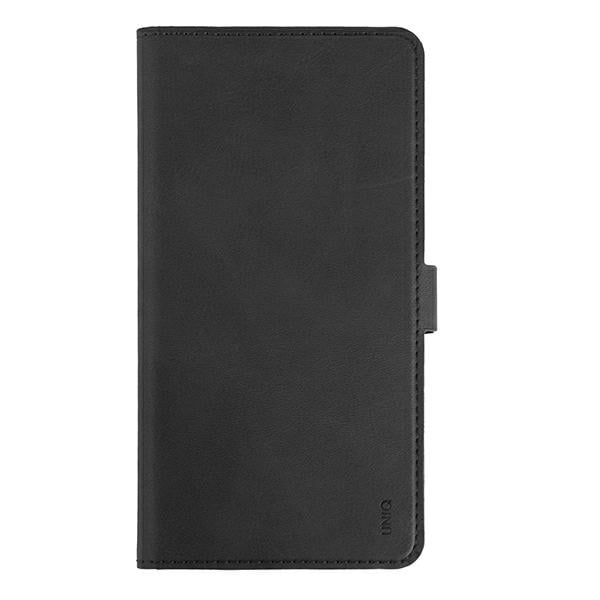 Uniq Protective Book Δερμάτινο / Δερματίνης / Πλαστικό Dark Grey (iPhone 12 / 12 Pro)