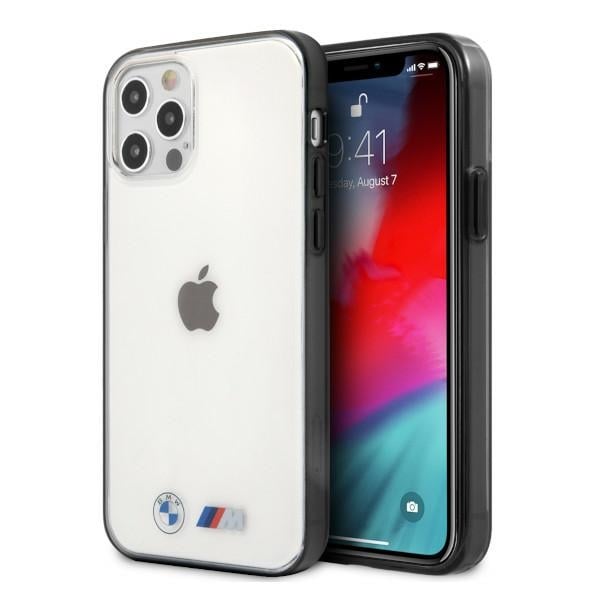 BMW M Metallic Back Cover Σιλικόνης Μαύρο (iPhone 12 Pro Max) BMHCP12LMBTOK