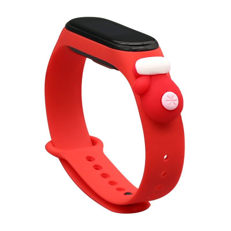 Hurtel Christmas Holidays Λουράκι Σιλικόνης Red Glove (Mi Smart Band 5/Mi Smart Band 6)
