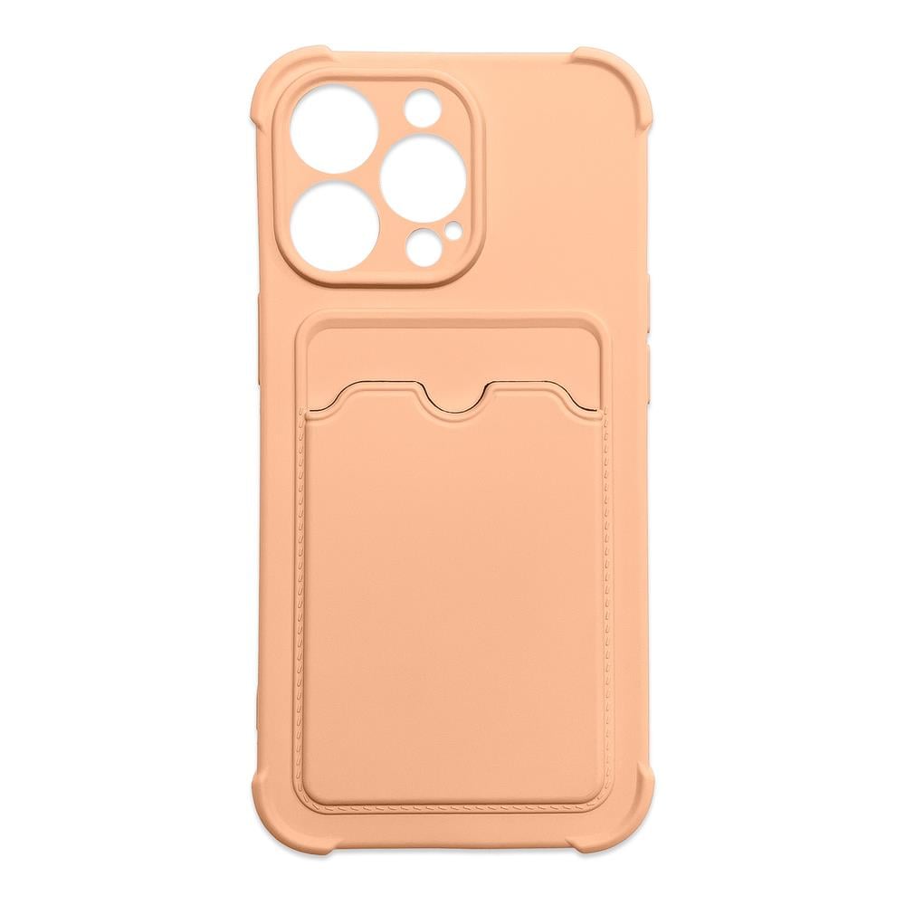 Hurtel Card Armor Back Cover Σιλικόνης με Υποδοχή για Κάρτες Ροζ (Galaxy A22 4G)