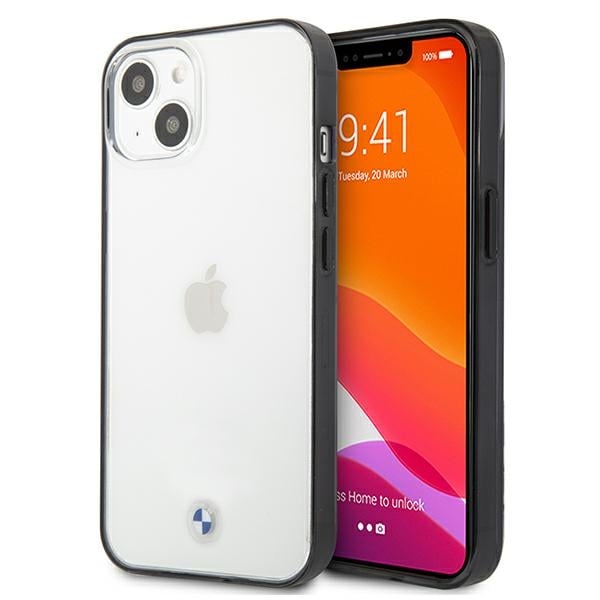 BMW Signature Collection Back Cover Σιλικόνης Διάφανο/Μαύρο (iPhone 13 mini)