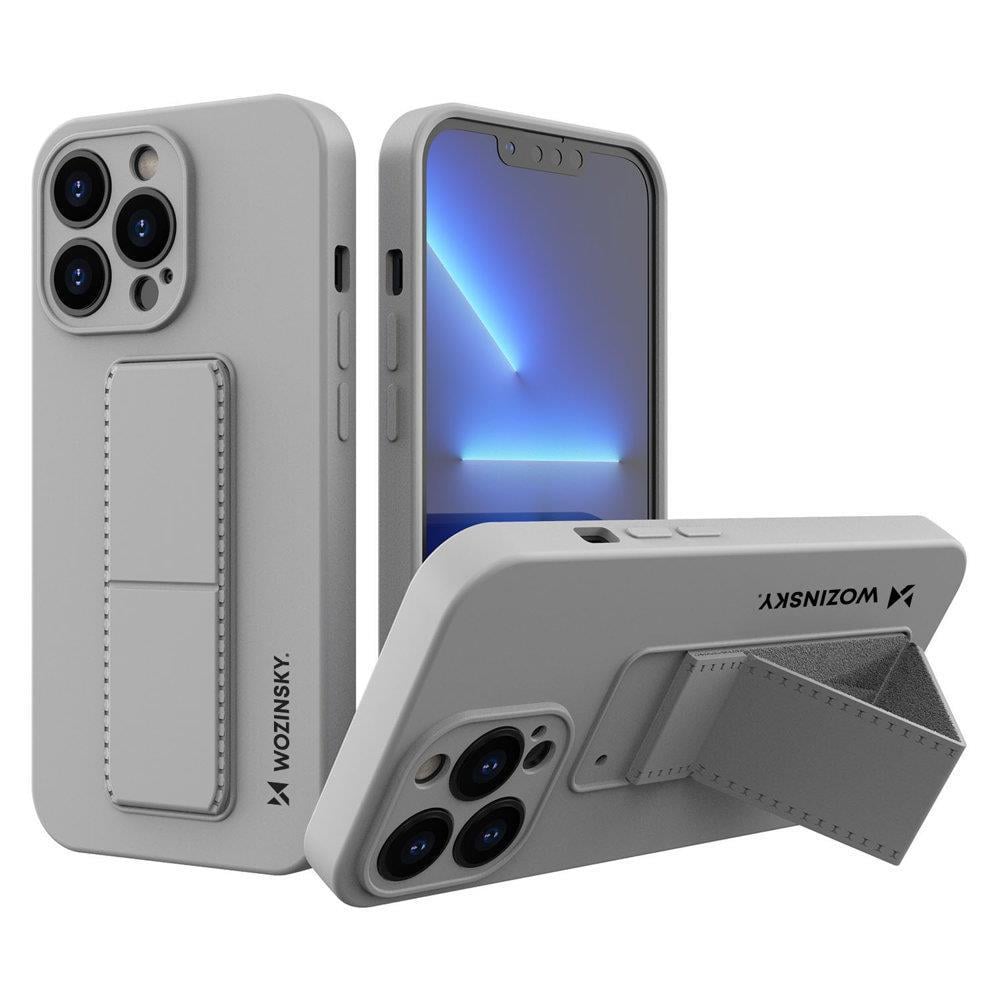 Wozinsky Kickstand Flexible Back Cover Σιλικόνης Γκρι (iPhone 13 mini)