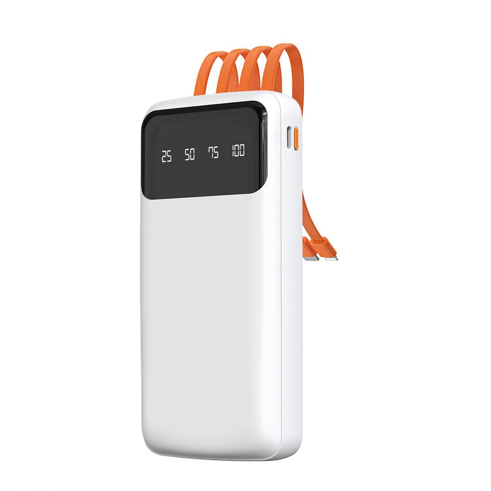 Dudao K6Pro Power Bank 10000mAh με 2 Θύρες USB-A Λευκό