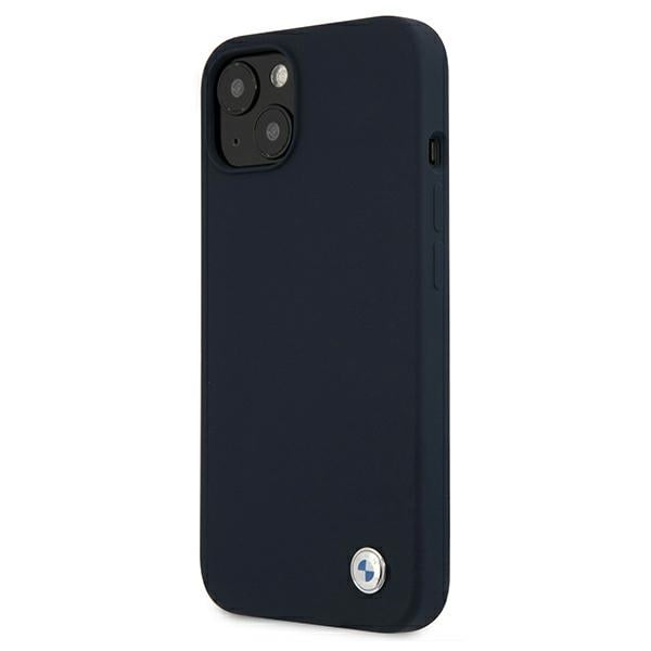 BMW Signature Logo Back Cover Σιλικόνης Navy Μπλε (iPhone 13 mini)