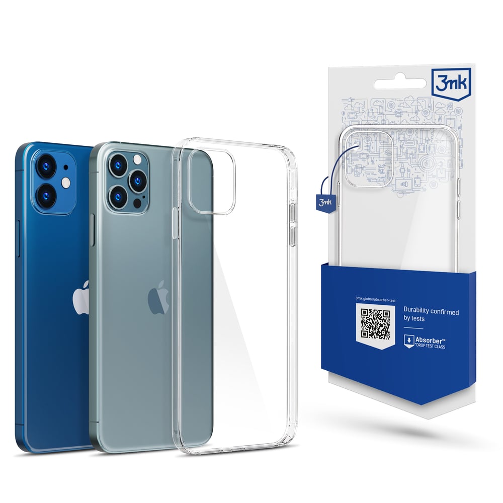 3MK Clear Back Cover Σιλικόνης 1.2mm Διάφανο (iPhone 12 / 12 Pro)