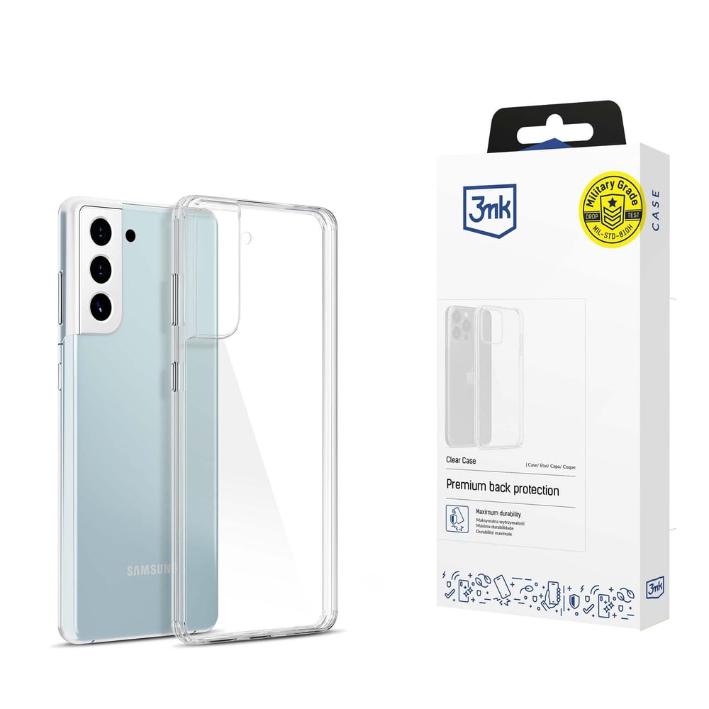 3MK Clear Back Cover Σιλικόνης 1.2mm Διάφανο (Galaxy S21+ 5G)