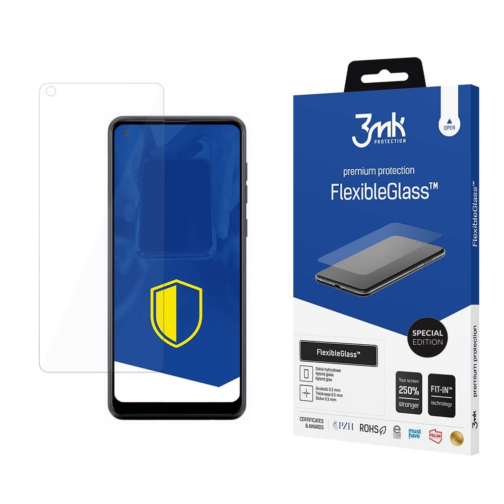3MK Flexible Ceramic Full Face Tempered Glass (Galaxy A21s)