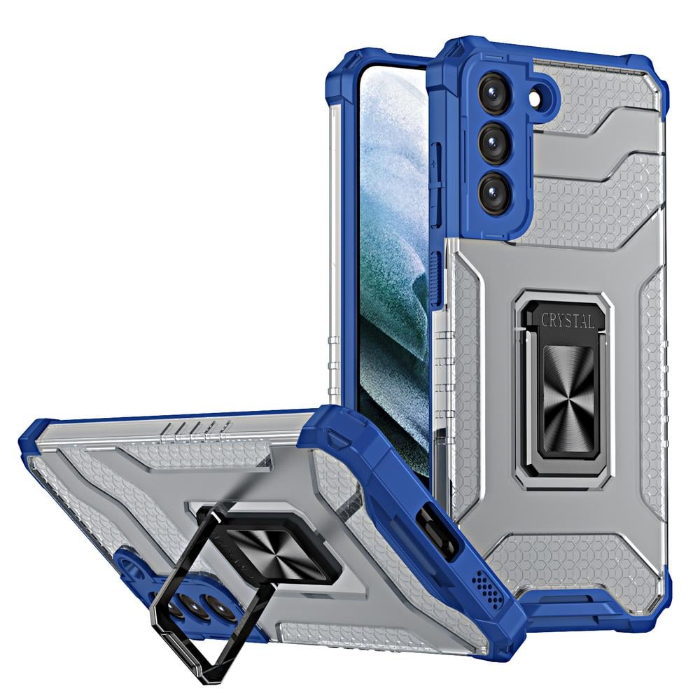 Hurtel Crystal Ring Back Cover Πλαστικό Μπλε (Galaxy S22+ 5G)