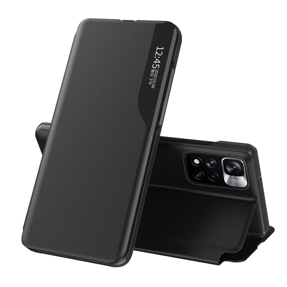 Eco Leather View Book Δερματίνης Μαύρο (Poco M4 Pro 5G / Redmi Note 11s 5G)