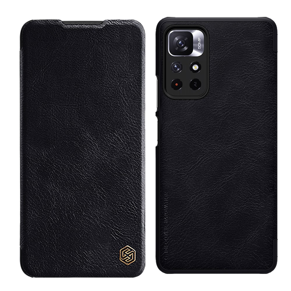 Nillkin Qin Book Δερματίνης 0.2mm Μαύρο (Poco M4 Pro 5G / Redmi Note 11s 5G)