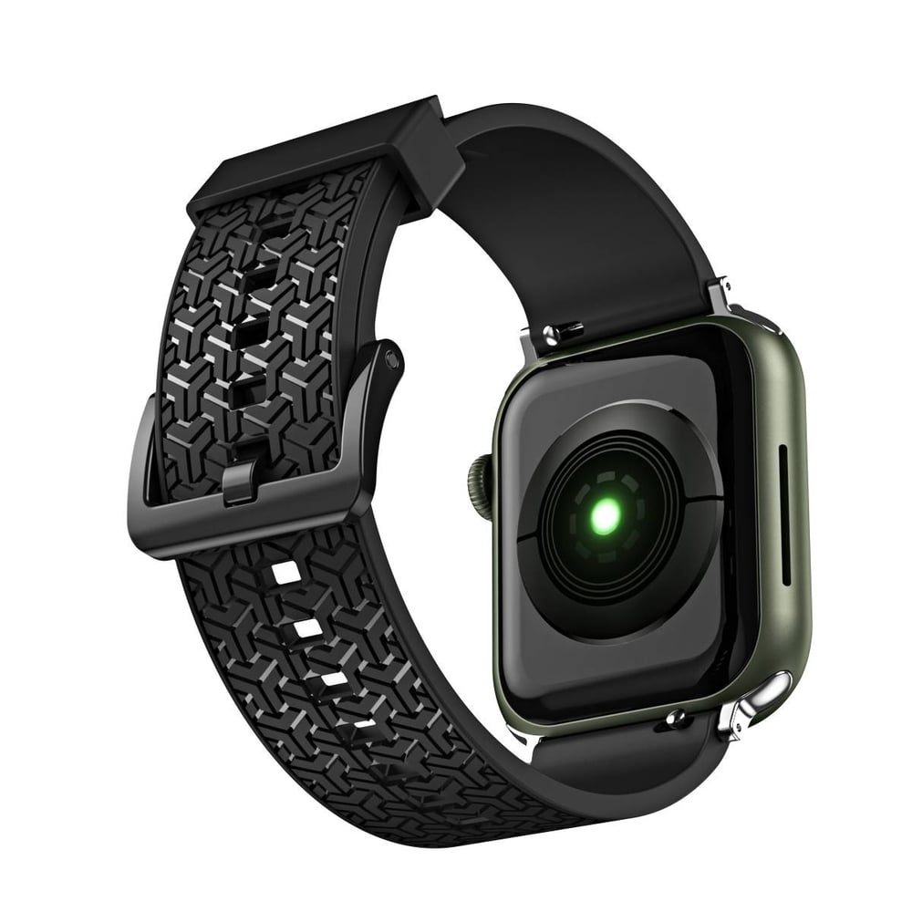 Hurtel Wristband Λουράκι Σιλικόνης Μαύρο (Apple Watch 38/40/41mm)
