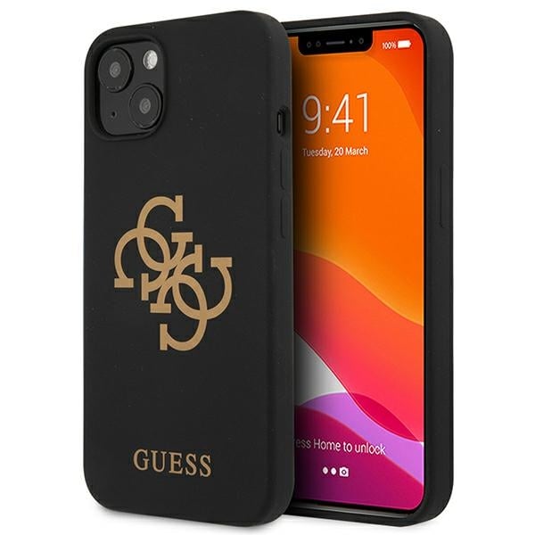Guess Back Cover Σιλικόνης / Πλαστικό Μαύρο (iPhone 13 mini)