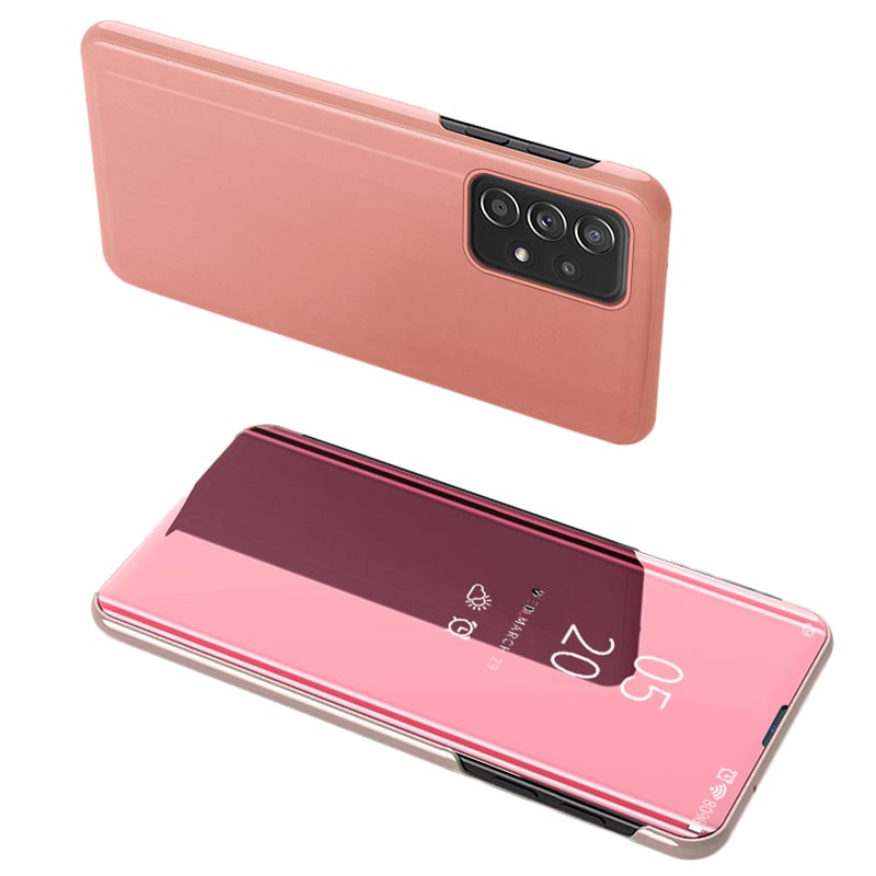 Hurtel Clear View Book Πλαστικό Ροζ (Galaxy A73)
