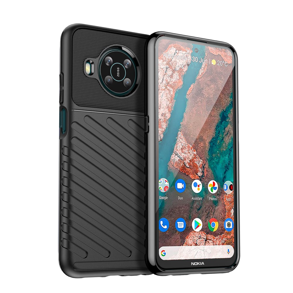 Hurtel Thunder Back Cover Σιλικόνης Μαύρο (Nokia X100)