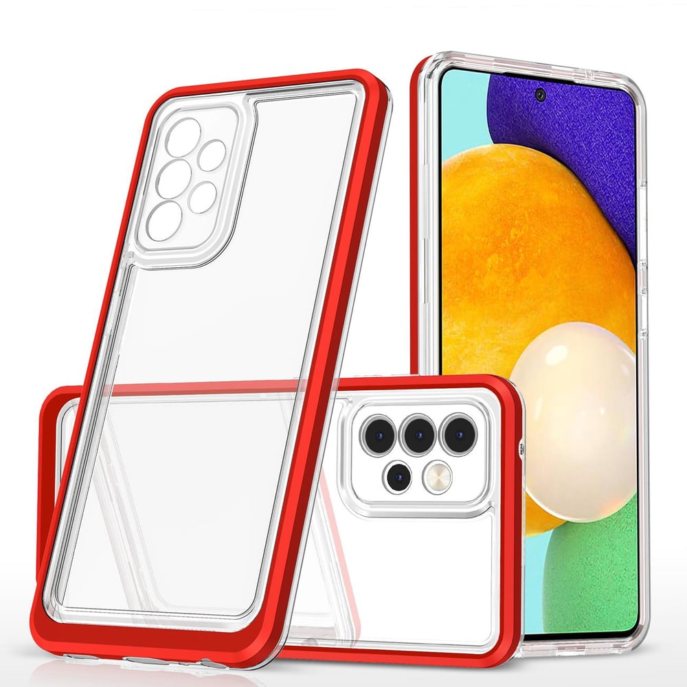 Hurtel 3in1 Back Cover Σιλικόνης 1.1mm Κόκκινο (Galaxy A73)