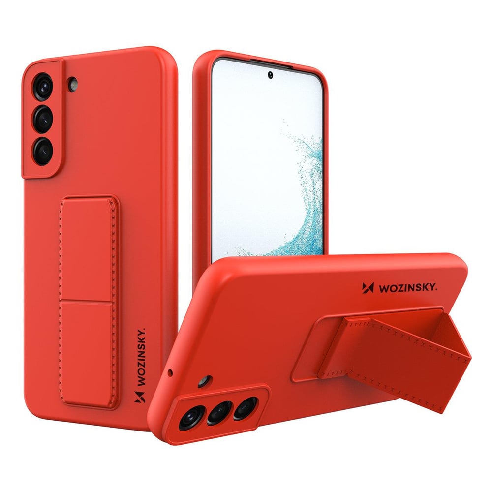 Wozinsky Kickstand Back Cover Σιλικόνης Κόκκινο (Galaxy S22+ 5G)