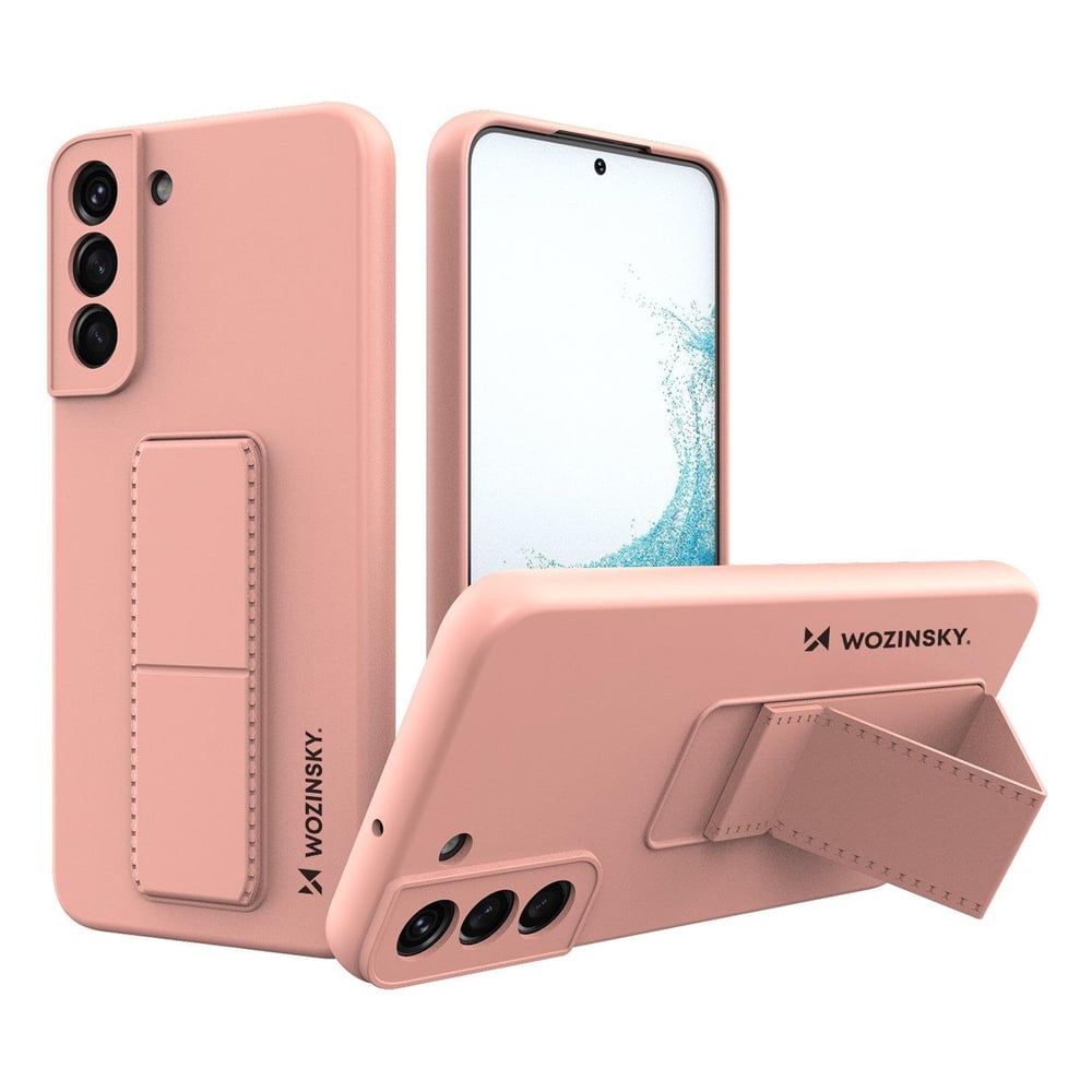 Wozinsky Kickstand Flexible Back Cover Σιλικόνης Ροζ (Galaxy S22+ 5G)