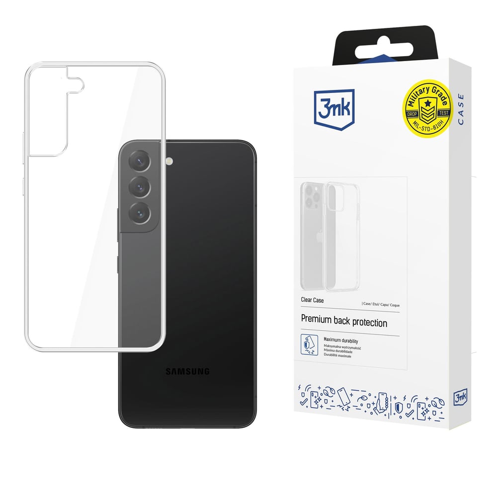 3MK Clear Back Cover Σιλικόνης 1.2mm Διάφανο (Galaxy S22+ 5G)